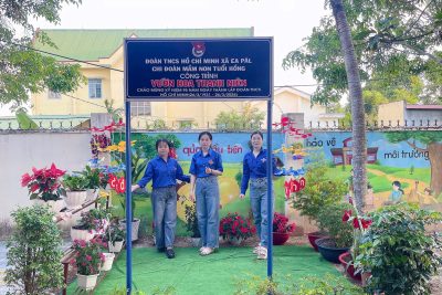 Công trình “Vườn hoa thanh niên” Chào mừng kỷ niệm 95 năm Ngày thành lập Đoàn TNCS Hồ Chí Minh 26/03